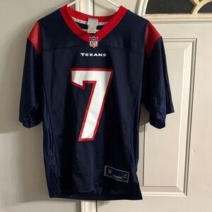 NFL Texans Dark Blue Jersey with Red Trim